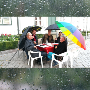 Der Landrat (CDU) lässt die LINKSFRAKTION im Regen stehen